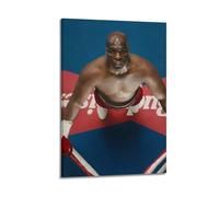 HSUREWTRK Big George Foreman Posters Aesthetic Wall Art Canvas Decorative Painting Vintage Poster for Living Room Bed Room Decor 20x30inch(50x75cm) Frame-style