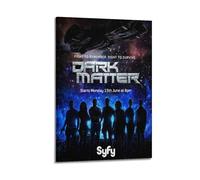 HSUREWTRK Dark Matter Posters Aesthetic Wall Art Canvas Decorative Painting Vintage Poster for Living Room Bed Room Decor 08x12inch(20x30cm) Frame-style