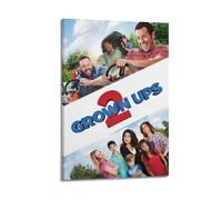 HSUREWTRK Grown Ups 2 Posters Aesthetic Wall Art Canvas Decorative Painting Vintage Poster for Living Room Bed Room Decor 08x12inch(20x30cm) Frame-style