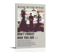 HSUREWTRK Miles Kane Don’t Forget Who You Are Posters Aesthetic Wall Art Canvas Decorative Painting Vintage Poster for Living Room Bed Room Decor 16x24inch(40x60cm) Frame-style