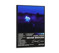 HSUREWTRK Never Enough by Daniel Caesar Album Posters Aesthetic Wall Art Canvas Decorative Painting Vintage Poster for Living Room Bed Room Decor 12x18inch(30x45cm) Frame-style