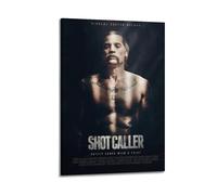 HSUREWTRK Shot Caller Posters Aesthetic Wall Art Canvas Decorative Painting Vintage Poster for Living Room Bed Room Decor 08x12inch(20x30cm) Frame-style