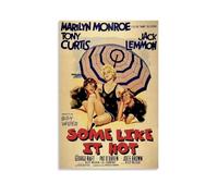 HSUREWTRK Some Like It Hot Movie 1 Posters Aesthetic Wall Art Canvas Decorative Painting Vintage Poster for Living Room Bed Room Decor 12x18inch(30x45cm) Unframe-style