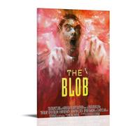 HSUREWTRK The Blob Posters Aesthetic Wall Art Canvas Decorative Painting Vintage Poster for Living Room Bed Room Decor 20x30inch(50x75cm) Frame-style