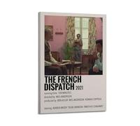 HSUREWTRK The French Dispatch Posters Aesthetic Wall Art Canvas Decorative Painting Vintage Poster for Living Room Bed Room Decor 16x24inch(40x60cm) Frame-style