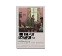 HSUREWTRK The French Dispatch Posters Aesthetic Wall Art Canvas Decorative Painting Vintage Poster for Living Room Bed Room Decor 16x24inch(40x60cm) Unframe-style
