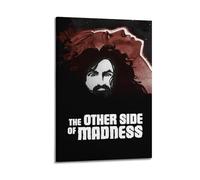 HSUREWTRK THE OTHER SIDE OF MADNESS Posters Aesthetic Wall Art Canvas Decorative Painting Vintage Poster for Living Room Bed Room Decor 12x18inch(30x45cm) Frame-style
