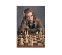 HSUREWTRK The Queen's Gambit TV Series 6 Posters Aesthetic Wall Art Canvas Decorative Painting Vintage Poster for Living Room Bed Room Decor 20x30inch(50x75cm) Unframe-style