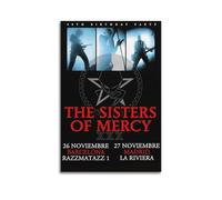 HSUREWTRK The Sisters of Mercy Posters Aesthetic Wall Art Canvas Decorative Painting Vintage Poster for Living Room Bed Room Decor 16x24inch(40x60cm) Unframe-style