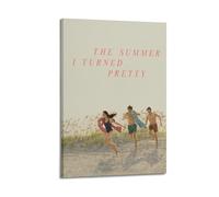 HSUREWTRK The Summer I Turned Pretty 3 Posters Aesthetic Wall Art Canvas Decorative Painting Vintage Poster for Living Room Bed Room Decor 08x12inch(20x30cm) Frame-style