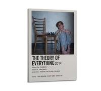 HSUREWTRK The Theory of Everything Posters Aesthetic Wall Art Canvas Decorative Painting Vintage Poster for Living Room Bed Room Decor 12x18inch(30x45cm) Frame-style