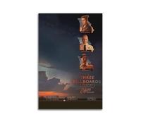 HSUREWTRK Three Billboards Outside Ebbing, Missouri Posters Aesthetic Wall Art Canvas Decorative Painting Vintage Poster for Living Room Bed Room Decor 08x12inch(20x30cm) Unframe-style