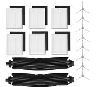 HsvrySa Replacement Parts for eufy L50, L60 Robot Vacuum Series Robot Vacuums Accessories Kit (2 Pack Roller Brush, 6 Pack Filters and Sponges, 8 Pack Side Brushes)