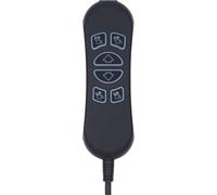 HSW306 6 Button 7 Pin Remote Replacement with USB & Backlight, 3-Motor Hand Controller for Recliner Chairs and Lift Chairs (Version A)
