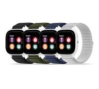 HSWAI 20mm Sport Loop Nylon Compatible with Gizmo Watch Band Adventrue 3 3 2 1/Gabb 3e 3 2 1/SyncUP Kids Watch 2 1 & Cosmo JrTrack 5/4/3/2 SE/2/JrTrack, 4 Pack Soft Strap for Girls Boys Small Wrist