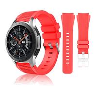 HSWAI Compatible with Samsung Galaxy Watch 46mm Bands/Gear S3 Frontier, Classic Watch Bands/Galaxy Watch 3 Bands 45mm, 22mm Soft Silicone Bands Bracelet Sports Strap for Men & Women. (White)