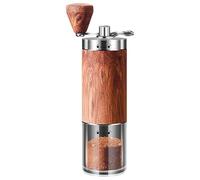 HSXSSYUK 304 Stainless Steel Portable Manual Coffee Grinder with Handle, Wooden Body, Adjustable Bean Grinder, Capacity 30g