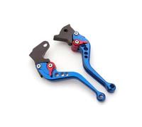 HSYDUHAE Motorbike Brake Levers Fit for Royal Enfield 650 Interceptor 2017-2022 Adjustable Motorcycle Brake Clutch Lever Aluminum Motorbike Levers Grip(Short Blue)