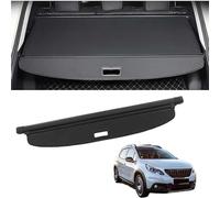 HSYJZSMY Car Retractable Rear Trunk Parcel Shelf for Peugeot 2008 I (facelift 2016), Rear Trunk Cargo Racks Security Shield Partition Cover Auto Privacy Accessories
