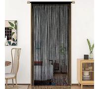 HSYLYM Door Curtain Window Curtains Door Decorations Room Dividers Decorations for Room,Doorways,Wall,Closet,Party and Furniture,One Piece Design,W35 xL79,Black