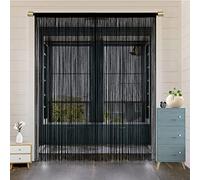 HSYLYM Door Curtain Window Curtains Door Decorations Room Dividers Decorations for Room,Doorways,Wall,Closet,Party and Furniture,One Piece Design,W79 xL79,Black
