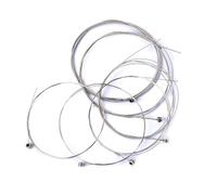 Hsyok Electric Guitar String 6 PCS, 6 Acoustic Guitar Kit Guitar Strings Replacement Steel String for Musical Instruments Guitar Bass (Silver) String