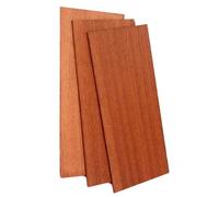 Hsyok Guitar Head veneer, 3Pcs Sapele Maple Wood Headplate for Guitar, Guitar Headplate Replacement 195x98mm (Sapele Wood)