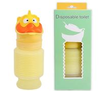 Hsyok Pee Bottles for Kids Boys Men Women, Adjustable Emergency Urinal 750ml, Portable Leakproof Pocket Toilet for Car, Travel Urinals, Collapsible Urinals Mini Mobile Toilet Potty,1 PCS(Yellow)