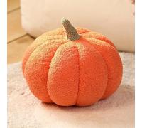 hsyomgcs Halloween Pumpkin Pillow - Soft Plush Throw Pillow for Autumn & Fall Decor, Cute Halloween Thanksgiving Bedroom Decorations, Squishy Hugging Cushion for Kids & Adults (Orange, 40CM)