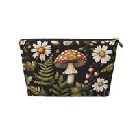 Hsyoyo HSYOYOMakeup Bag Waterproof Cosmetic Bag Organizer Small Make Up Zipper Pouch Portable Travel Toiletry Bag For Women Girls, Daisy Leaves Mushroom, One Size