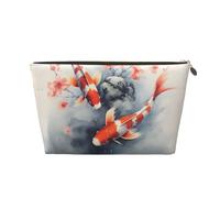 Hsyoyo Makeup Bag Waterproof Cosmetic Bag Organizer Small Make Up Zipper Pouch Portable Travel Toiletry Bag For Women Girls, Koi Fish, One Size