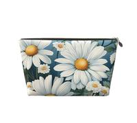 HSYOYO Makeup Bag Waterproof Cosmetic Bag Organizer Small Make Up Zipper Pouch Portable Travel Toiletry Bag For Women Girls, Boho Daisy, One Size