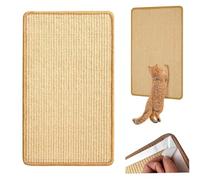 HSYTEK Cat Scratching Mat, Sisal Scratching Boards, 30 x 40 cm, Sisal Rug for Cats, Natural Cat Scratching Boards, Sisal Scratching Mat, Cats with Closure for Sofa, Furniture, Door, Scratch Protection
