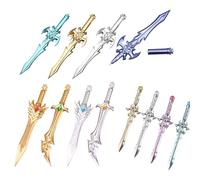 HSYWSH 12pcs Sword Shaped Pen Swords Gel Pens Cartoon Creative Novelty Interesting Pens for Boys Office Writing Birthday Party Gifts (Multicolor A)