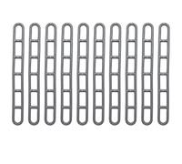 Hsyzygian 10Pcs Replacement Tie Down Straps Rope Adjusters Outdoor Camping PVC Tent Line Tensioner