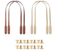 Hsyzygian 4Pcs Leather Purse Straps 28.14Inch PU Leather Handbag Handle Replacement Bag Making Supplies for Crocheted Bag Wallet Stylish Purse Accessories