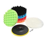 Hsyzygian 8Pcs Auto Waxing Pads 7Inch Buffing Polishing Pad for Vehicle Car Buffer Polisher Sponge Composite Buffing Sponge Pads