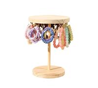 Hsyzygian Classical Wooden Necklace Rack with Sturdy Construction Jewelry Display Holder Ideal for Exhibitions and Boutiques Wooden Necklace Display Stand