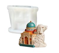 Hsyzygian Creative 3D Silicone for Making and Resin Art Crafting Small Sheep House Decoration Statue Decorative Figurine
