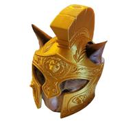 Hsyzygian Decorative Centurions Styles Helmet Role Playing Roman Soldier Helmet for Cosplay Event and Social Media Pictures Funny Pet Cats Headgear