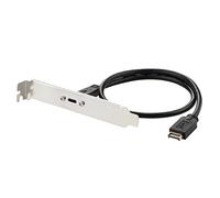 Hsyzygian Front Panel Header USB 3.1 Type E Male to C Female Motherboard Expansion Cable Connector 50CM / 19.7in Front Panel Header to Female Extension