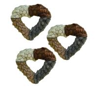 Hsyzygian Hollowed Design Bird Nesting Heart Refillable Garden Yard Art Decoration Nesting Cotton Fibers Habitats for Wild Birds Outdoor Wildlife Decors