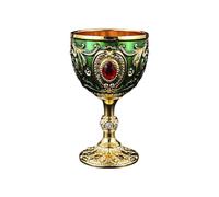 Hsyzygian Luxurious 100ml Antique Inspired Wine Cup Alloy Perfect for Pubs and Gatherings Ergonomic Wine Cup