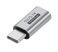 Hsyzygian Metal USB Type C to C Converters with 5.1K Resistors for Electric Screwdriver and Shavers Waterproof Adapters
