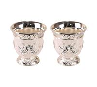 Hsyzygian Of 2 Artistic Florals Design Small Capacity Drinking Cups for Parties and Gift Elegant Party Shot Glasses
