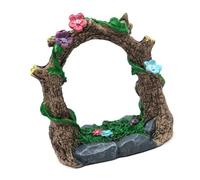 Hsyzygian Realistic Resins Tree Cavity Ornament Fish Tanks Aesthetic Miniature Artificial Hollows Ornament Fish Shelter Underwater Cave Sculpture