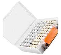 Hsyzygian Secure Battery Storage Solution with 72 Slots for AA Small Cells Includes Protective Foam and Locking Lid Sturdy Battery Storage Box