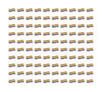 Hsyzygian Sturdy Rainbow Color Alloy Charm with Double Holes for Various Uses Two Hole Jewelry Finding