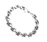 Hsyzygian Stylish Skull Craft from Sturdy Metal for a Long Time Wear Jewelry Accessory Statement Pieces for Women and Men Fashion Wristband