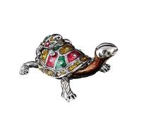 Hsyzygian Unique Animal Shape Enameled Jewelry Holder with Multiple Storage Sections for Daily Use Accessories Metal Coating Jewelry Box